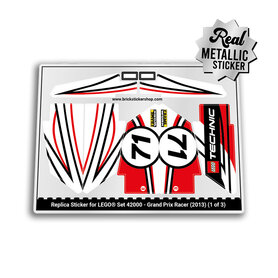 Replacement Sticker for Set 42000 - Grand Prix Racer