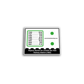 Replacement Sticker for Set 7824 - Railway Station