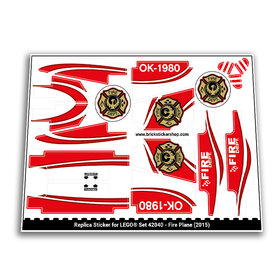 Replacement Sticker for Set 42040 - Fire Plane