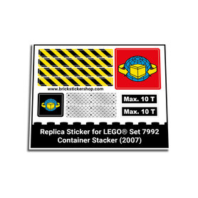 Replacement Sticker for Set 7992 - Container Stacker
