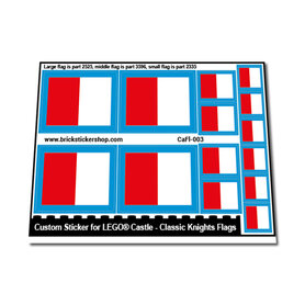 Custom Sticker - Classic Knights Flags