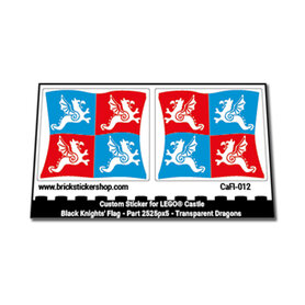 Custom Sticker - Black Knights' Flag - Part 2525px5 - Transparent Dragons