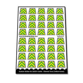 Custom Sticker - Chevron Torso (Yellow-Green)