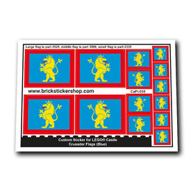 Custom Sticker - Crusader Flags (Blue)