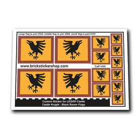 Custom Sticker - Castle Knight - Black Raven Flags