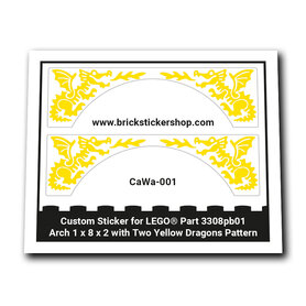 Custom Sticker - Arch with yellow dragons