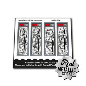 Custom Sticker - Characters in Carbonite with Control Panel