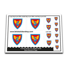 Custom Sticker - Black Monarch Flags