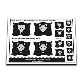 Custom Sticker - Wolfpack Flags
