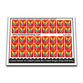 Custom Sticker - Blue Yellow Dragon (Flag 2335 Only)