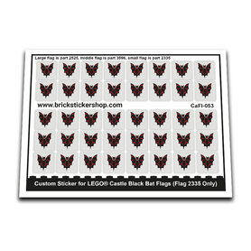Custom Sticker - Black Bat Flags (Flag 2335 Only)