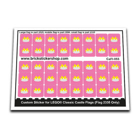 Custom Sticker - Classic Castle Flags (Flag 2335 Only)