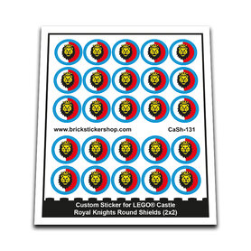Custom Sticker - Royal Knights Round Shields (2x2)