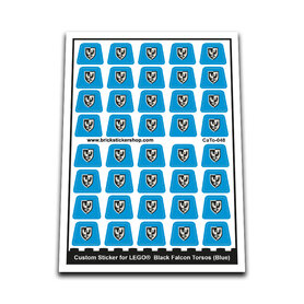 Custom Sticker - Black Falcon Torsos (Blue)