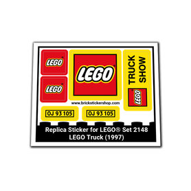 Replacement Sticker for Set 2148 - LEGO Truck