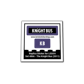 Replacement Sticker for Set 4866 - The Knight Bus