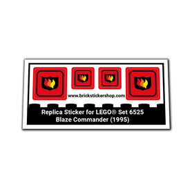 Replacement Sticker for Set 6525 - Blaze Commander