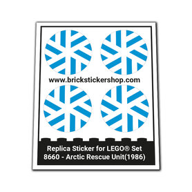 Replacement Sticker for Set 8660 - Arctic Rescue Unit
