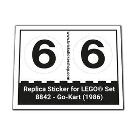 Replacement Sticker for Set 8842 - Go-Kart