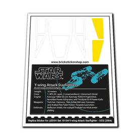 Replacement Sticker for Set 10134 - Y-wing Attack Starfighter - UCS