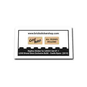 Replacement Sticker for Set ST-1 - Castle Buyers