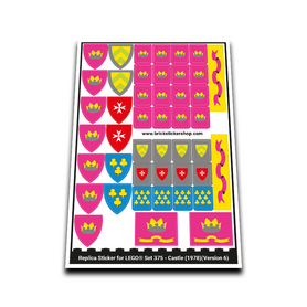 Replacement Sticker for Set 375 - Castle (Version 6)