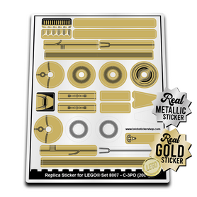 Replacement Sticker for Set 8007 - C-3PO