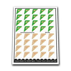 Custom Sticker - Futuron Torso's (Green and Tan)