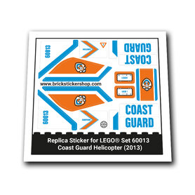 Replacement Sticker for Set 60013 - Coast Guard Helicopter