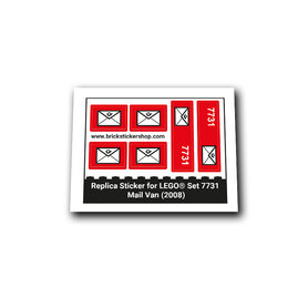 Replacement Sticker for Set 7731 - Mail Van