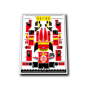 Custom Sticker - Rebrickable MOC 136537 - Ferrari 499P LMH by SFH_Bricks