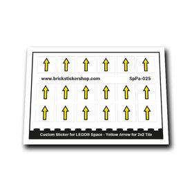 Custom Sticker - Yellow Arrow Pattern for 2x2 Tile