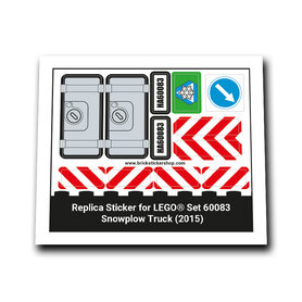 Replacement Sticker for Set 60083 - Snowplow Truck