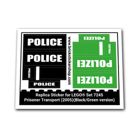 Replacement Sticker for Set 7245 - Prisoner Transport (Green)