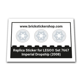 Replacement Sticker for Set 7667 - Imperial Dropship
