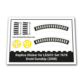 Replacement Sticker for Set 7678 - Droid Gunship
