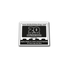 Custom Sticker - 20 Years Lego Star Wars