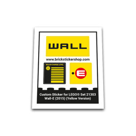 Alternative Sticker for Set 21303 - Wall-E
