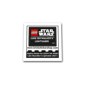 Replacement Sticker for Set 40483 - Luke Skywalker's Lightsaber