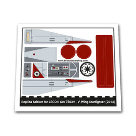 Replacement Sticker for Set 75039 - V-Wing Starfigher