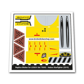 Replacement Sticker for Set 75092 - Naboo Starfighter