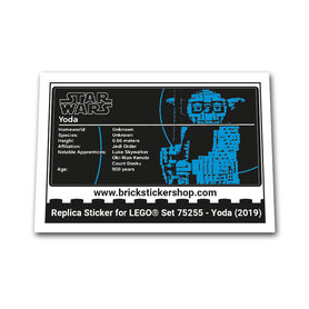 Replacement Sticker for Set 75255 - Yoda