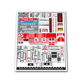 Replacement Sticker for Set 75876 - Porsche 919 Hybrid and 917K Pit Lane