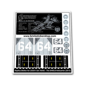 Replacement Sticker for Set 76042 - The SHIELD Helicarrier