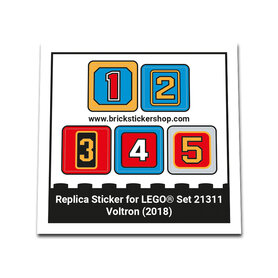 Replacement Sticker for Set 21311 - Voltron