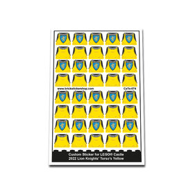Custom Sticker - 2022 Lion Knights Torso's Yellow