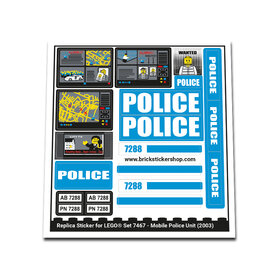 Replacement Sticker for Set 7288 - Mobile Police Unit