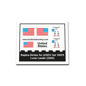 Replacement Sticker for Set 10029 - Lunar Lander