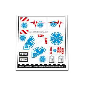 Replacement Sticker for Set 4429 - Helicopter Rescue