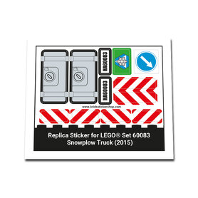 Replacement Sticker for Set 60083 - Snowplow Truck